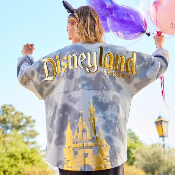 Disneyland Sleeping Beauty Castle Tie-Dye Spirit Jersey Size 2XL - Picture 1 of 7